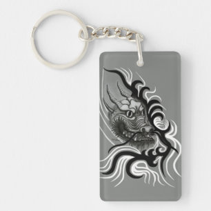China Dragon in Tattoostyle Key Ring