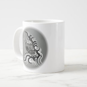 China Dragon in Tattoostyle Large Coffee Mug