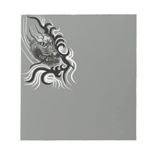 China Dragon in Tattoostyle Notepad