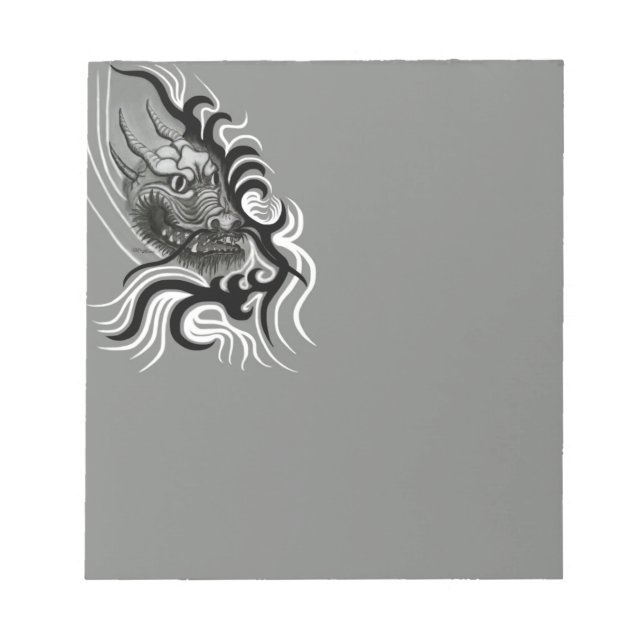 China Dragon in Tattoostyle Notepad (Front)