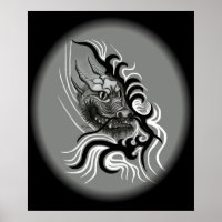 China Dragon in Tattoostyle