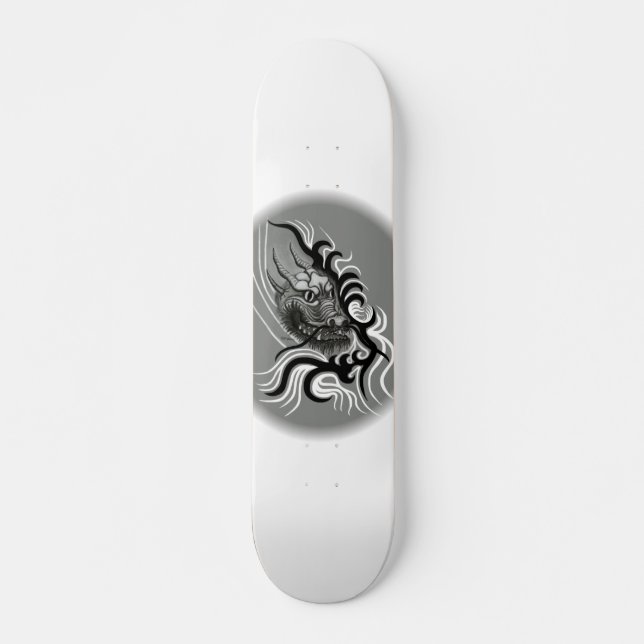 China Dragon in Tattoostyle Skateboard (Front)
