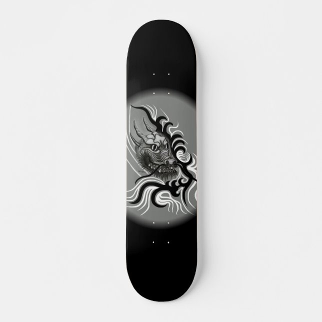 China Dragon in Tattoostyle Skateboard (Front)