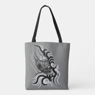 China Dragon in Tattoostyle Tote Bag