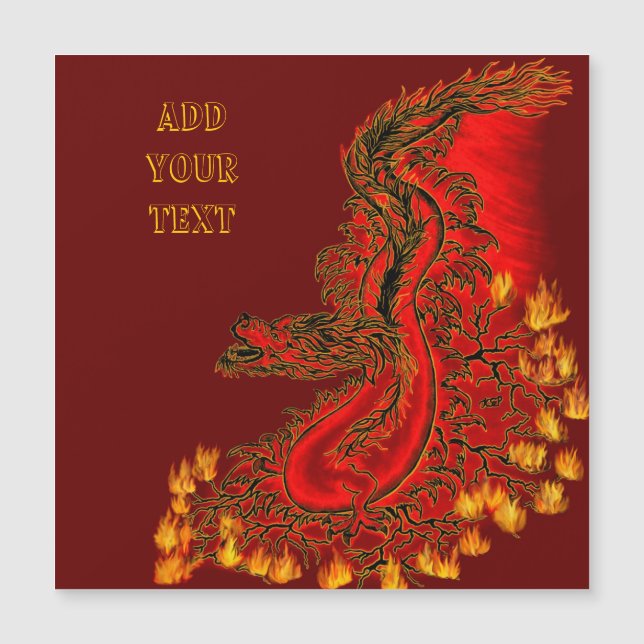 China Dragon red and gold design (Front)