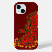China Dragon red and gold design