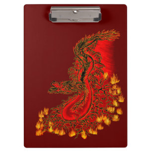 China Dragon red and gold design Clipboard
