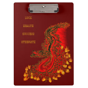 China Dragon red and gold design Clipboard