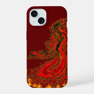 China Dragon red and gold design iPhone 15 Case