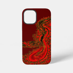 China Dragon red and gold design iPhone 12 Mini Case