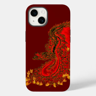 China Dragon red and gold design iPhone 14 Case