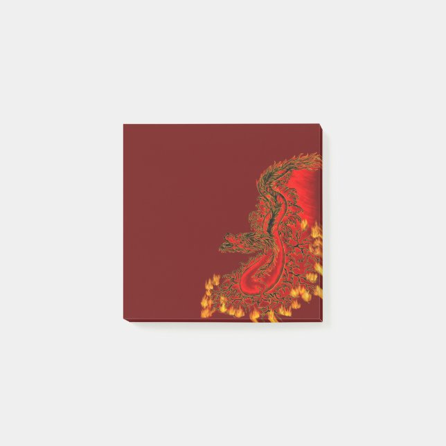 China Dragon red and gold design Post-it Notes (Front)