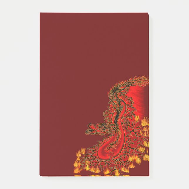 China Dragon red and gold design Post-it Notes (Front)