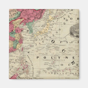 China EaSt. Indies Australia and Oceanica Magnet