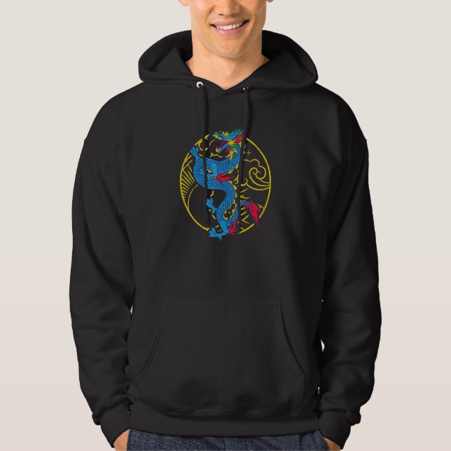 China Fantasy Creature Mythical Asian Animal Chine Hoodie (Front)