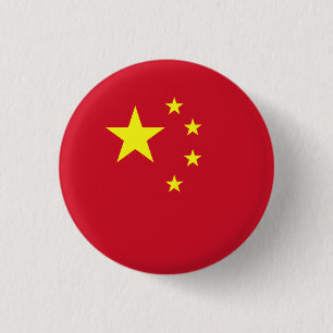 China flag 3 cm round badge