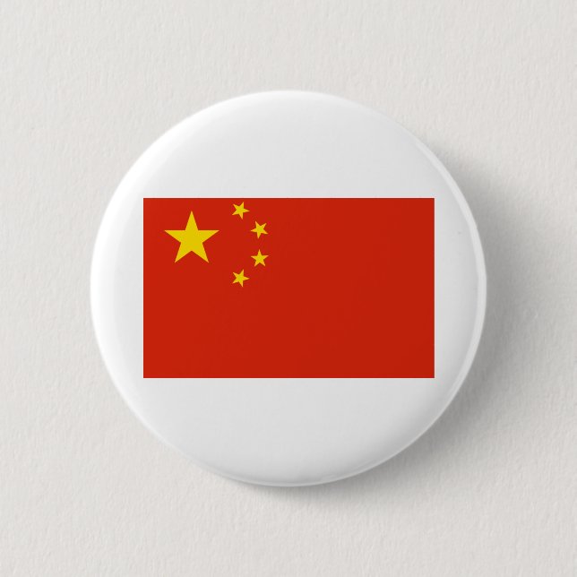 China Flag 6 Cm Round Badge (Front)