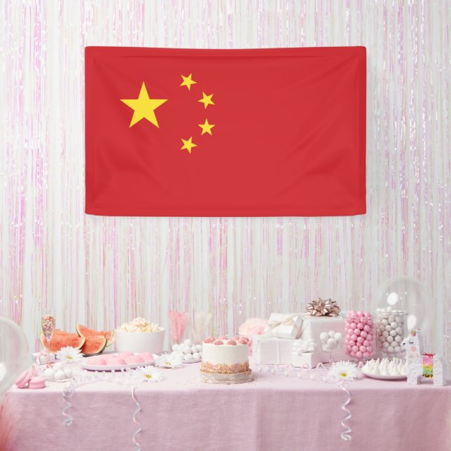 China flag banner (Party)