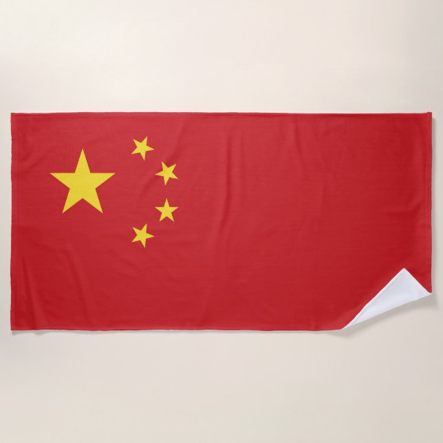 China flag beach towel (Front)
