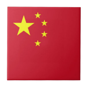 China flag ceramic tile