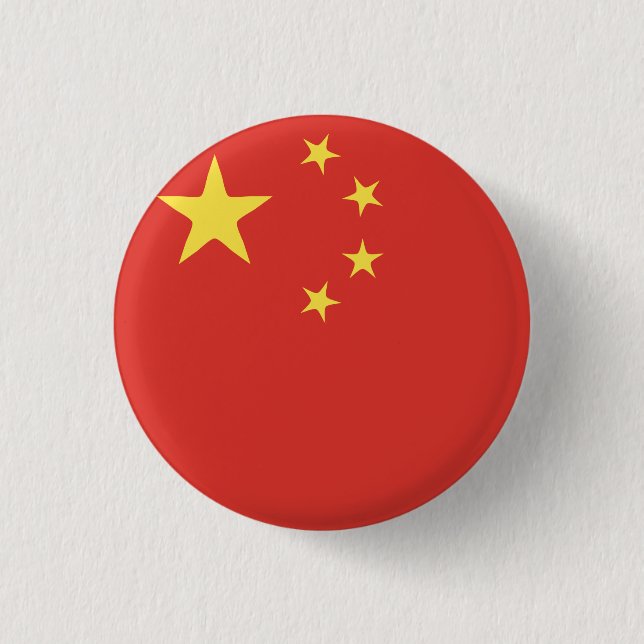 China Flag Emblem 3 Cm Round Badge (Front)