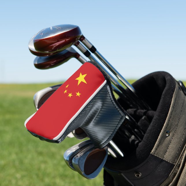 China flag golf head cover (In Situ)