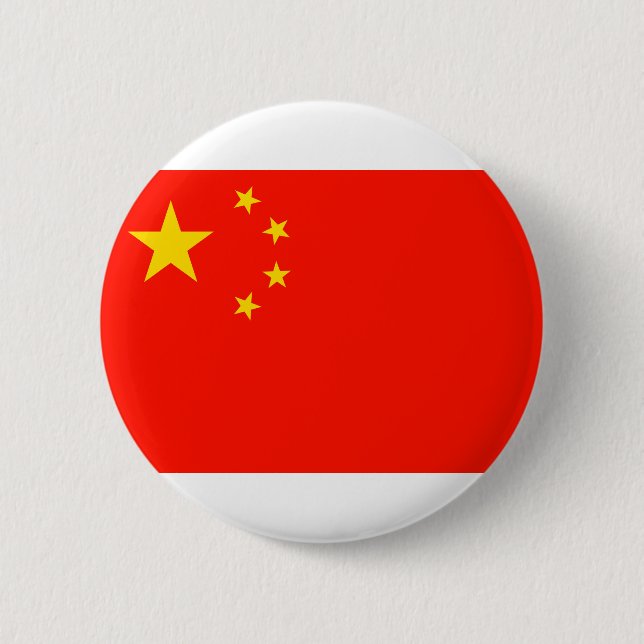 China Flag - High Quality 6 Cm Round Badge (Front)