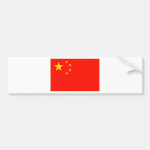 China Flag - High Quality Bumper Sticker
