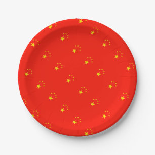 China Flag - High Quality Paper Plate