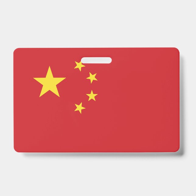 China flag ID badge (Front)