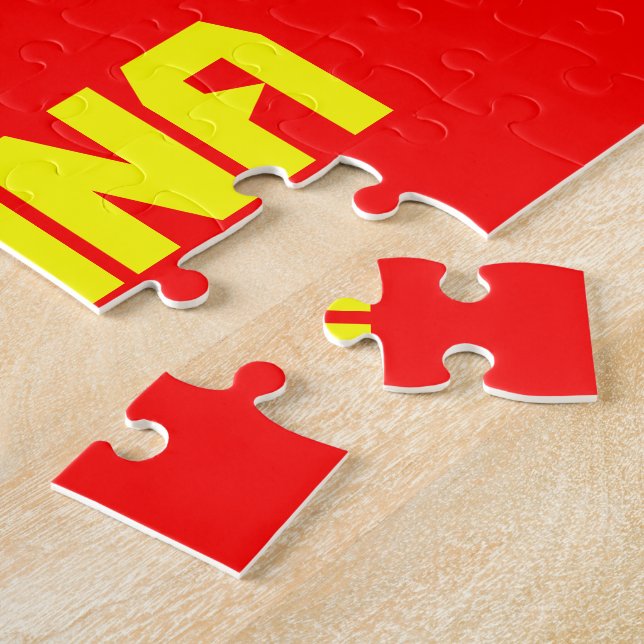 China flag puzzle (Side)