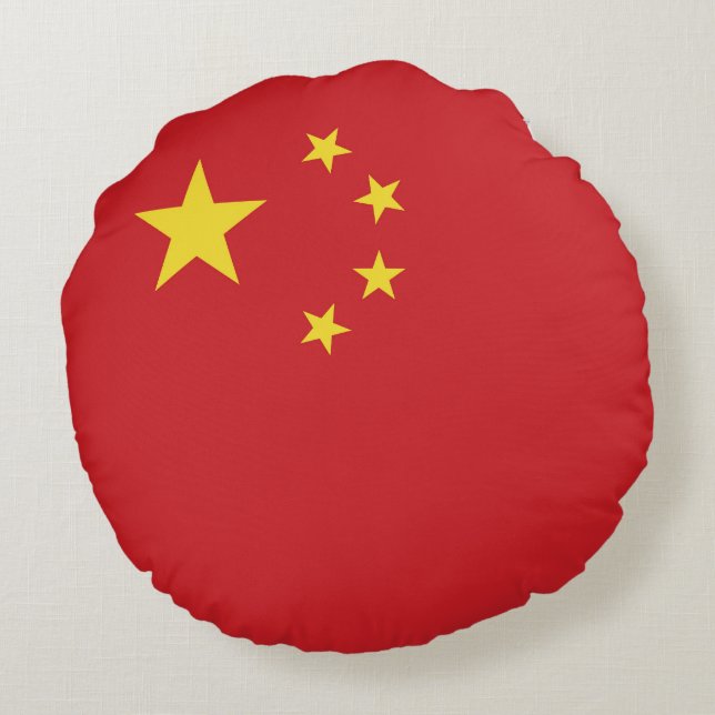 China flag round cushion (Back)