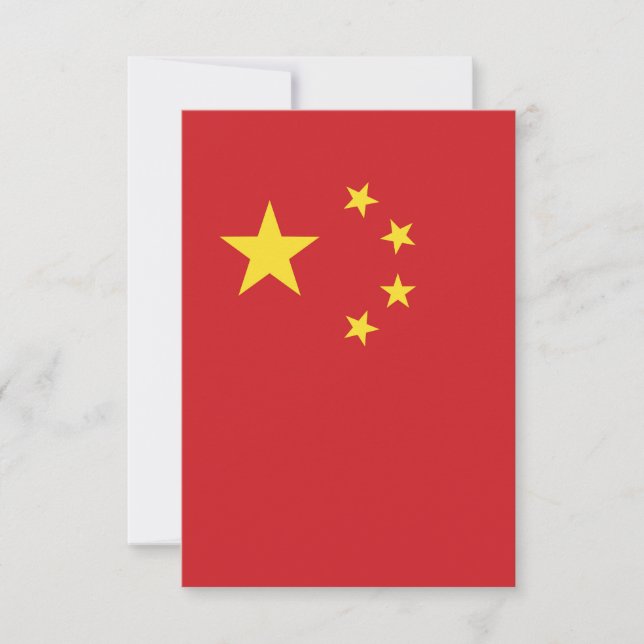 China flag thank you card (Front)