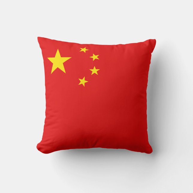 China Flag x Flag Pillow (Front)
