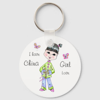 China Girl love Keychain