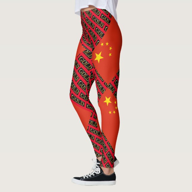 CHINA    GOLD  LEGGINGS (Left)