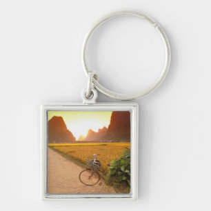 China, Guangxi. Yangzhou, Bicycle on country Key Ring