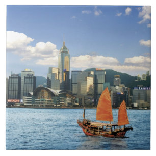 China; Hong Kong; Victoria Harbour; Harbour; A Ceramic Tile