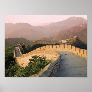China, Huairou County, Sunset over the Poster