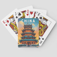 China Illustration Travel Art Vintage