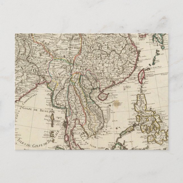 China, India, Asia Postcard (Front)