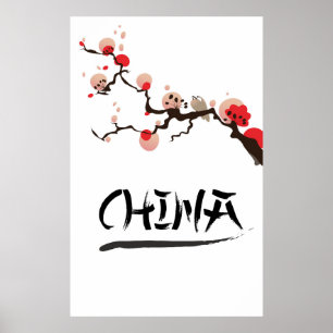 China Ink vintage travel poster. Poster