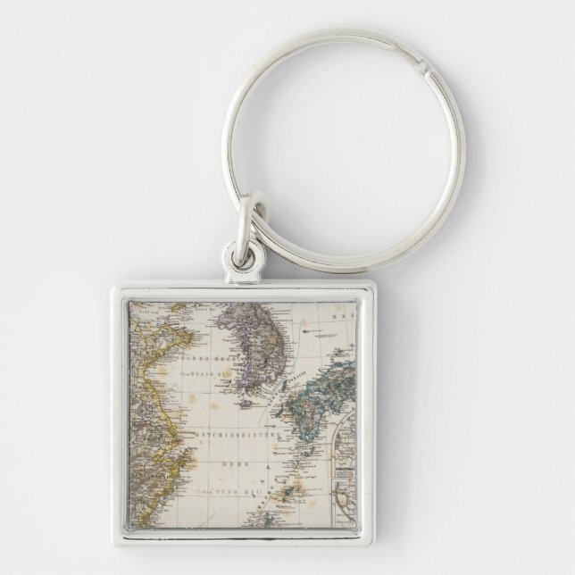 China, Korea, Japan Key Ring (Front)