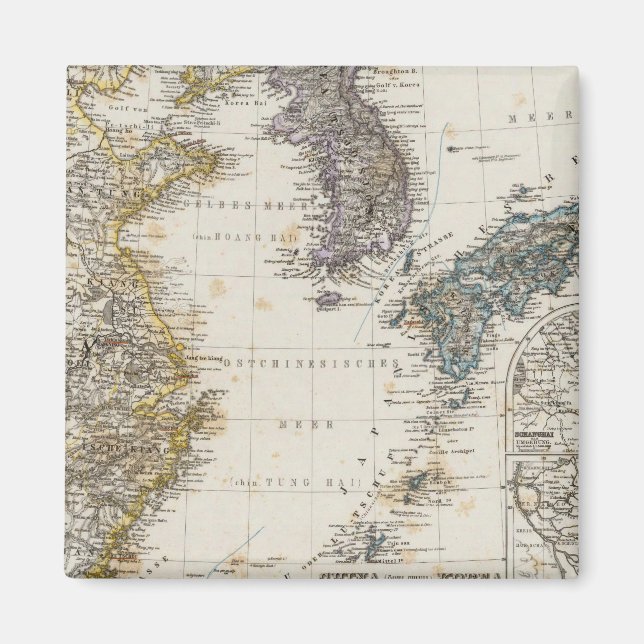 China, Korea, Japan Magnet (Front)