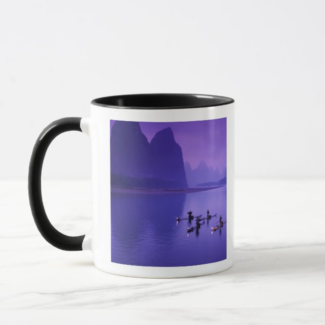China, Li River. Cormorant fishermen. Mug (Left)