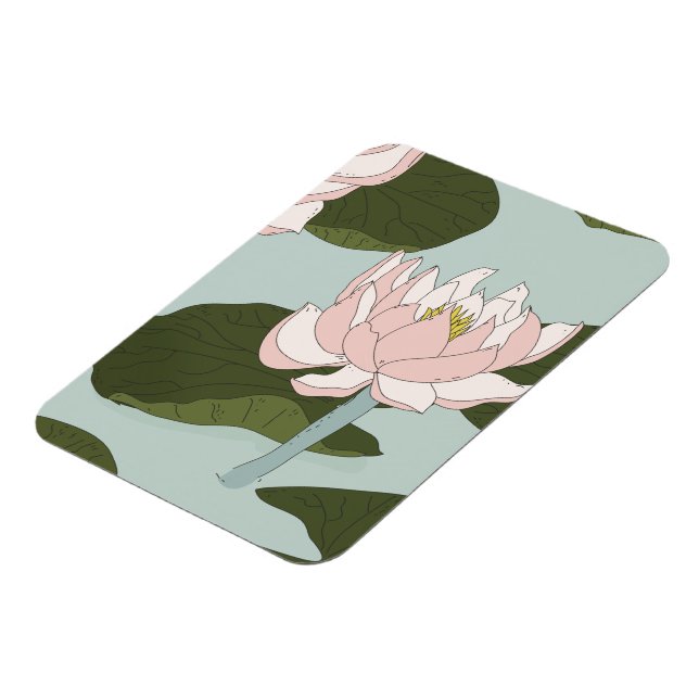 China lily Pond Magnet (Left Side)