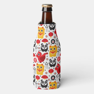 China lucky cat, dragon, and panda bottle cooler