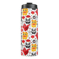 China lucky cat, dragon, and panda