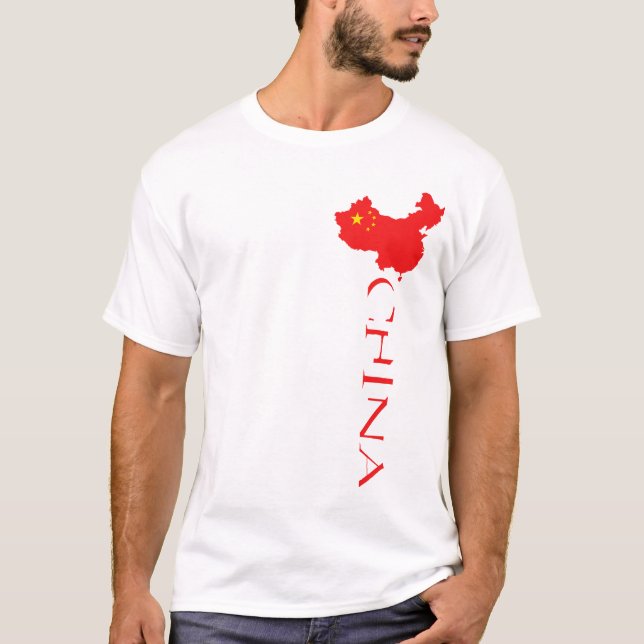 China Map Flag T-Shirt (Front)