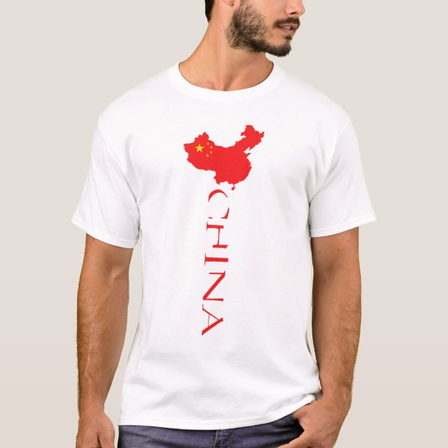 China Map Flag T-Shirt (Front)